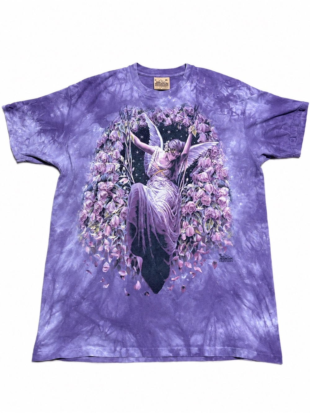The Mountain Purple Fairy Rose Tie Dye Graphic T-Shirt Men’s XL